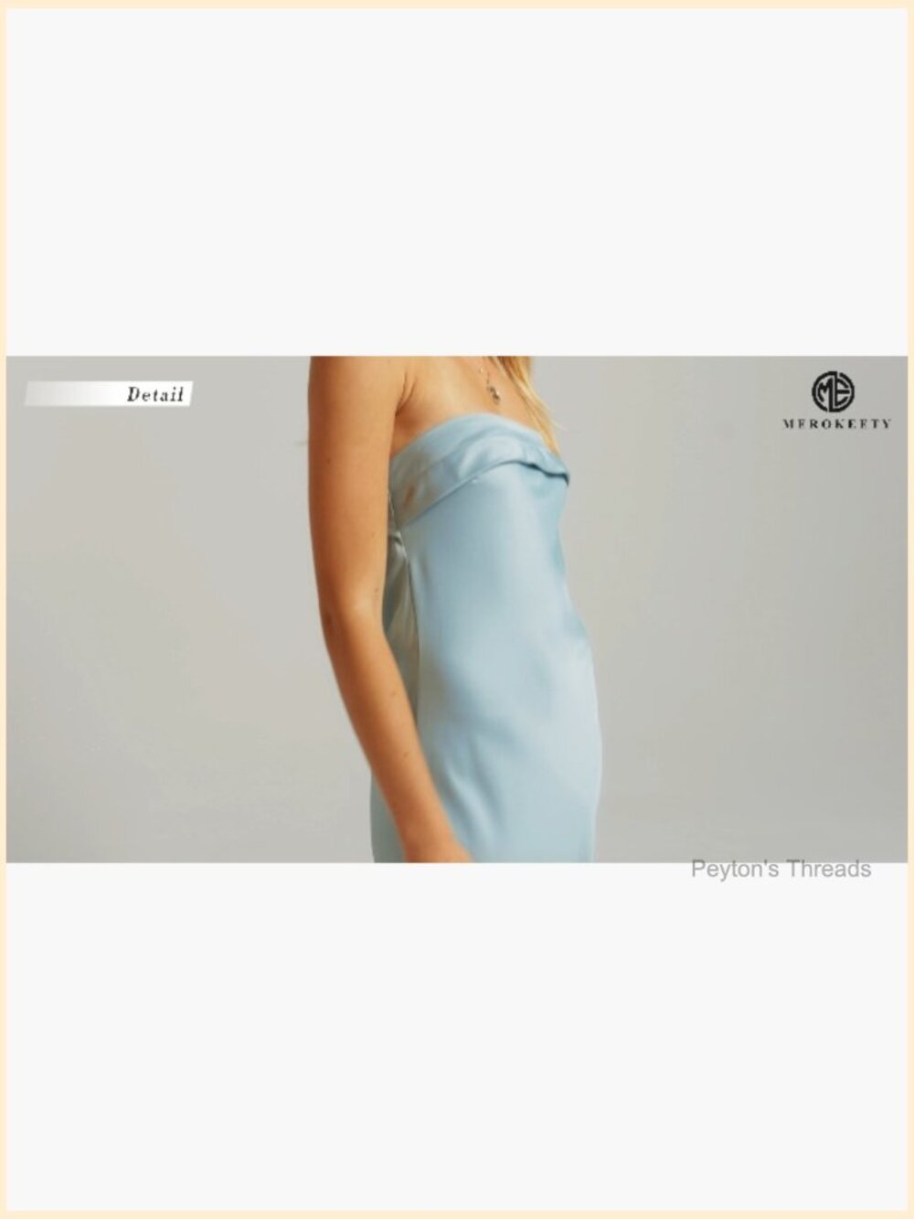 Strapless Satin Bodycon Maxi Dress Backless Formal Party Gown - Picture 7 of 7